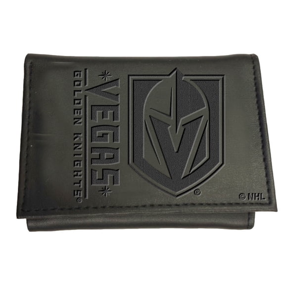 Black Vegas Golden Knights Hybrid Tri-Fold Wallet