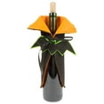 thumbnail image 2 of DII Orange Bat Halloween - Fundas para botellas de vino (juego de 2) Design Imports FBA43912, 2 of 2