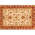 thumbnail image 1 of Ahgly Company Indoor Rectangle Abstract Orange Modern Area Rugs, 8' x 10', 1 of 4