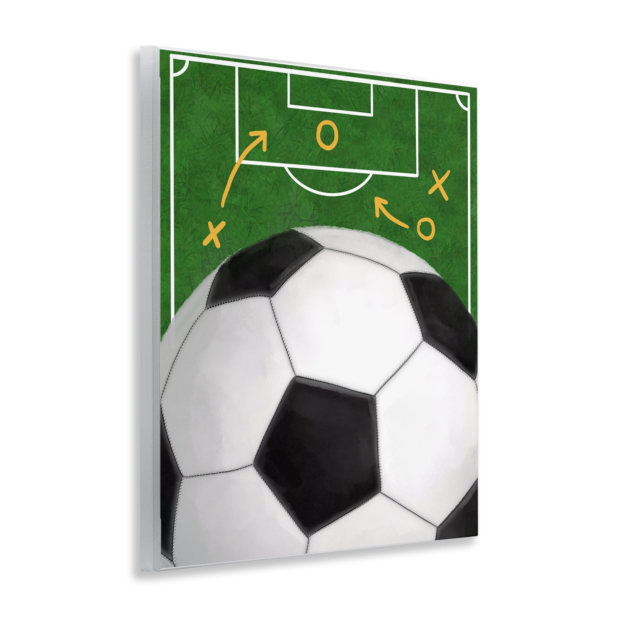 Stupell Industries Soccer Field & Ball Wall Plaque Art, design by Jennifer Stith