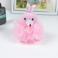 thumbnail image 4 of 1/2/3/4 Pack Cute Animal Design Exfoliating Bath Scrubber Body Scrubber Shower Ball Gentle Exfoliating Bath Sponge Loofah Bath Towel Fun Cartoon Design, 4 of 8