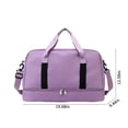 thumbnail image 2 of WIZUTIZ Gym Bag for Women with Shoes Compartment Collapsible Travel Bag Swim Weekender Lightweight Tote Bag Workout Yoga Sports Large Travel Duffle Bag Womens Large Solid Bags Classic Bag Purple, 2 of 5