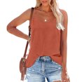 thumbnail image 2 of ShomPort Women's Casual Tank Tops Summer Trendy 2024 Spaghetti Strap Adjustable Round Neck Camisoles, 2 of 7