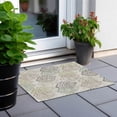 thumbnail image 6 of Addison Rugs Chantille Indoor/Outdoor Transitional Floral Beige Washable Rectangle Rug, 1'8" x 2'6", 6 of 6