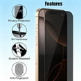 thumbnail image 5 of UZWZW Privacy Screen Protector for iPhone 16 Pro Max, 4 pack, 5 of 9