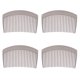 thumbnail image 1 of 4pcs Plastic Side Hair Combs Creative Side Combs Hairdressing Side Combs, 1 of 5