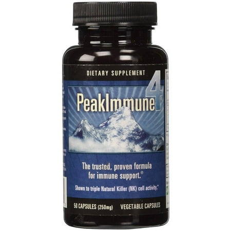 Daiwa Health Development Peak Immune 4 Dietary Supplement, 250mg, 50 CT