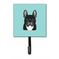 thumbnail image 1 of Checkerboard Blue French Bulldog Leash & Key Holder, 1 of 1
