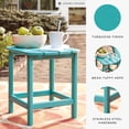 thumbnail image 2 of Bowery Hill Modern / Contemporary Patio End Table in Turquoise, 2 of 9