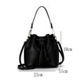 thumbnail image 2 of Bolso bandolera de PU para mujer, bolso de moda simpleNegro, 2 of 5