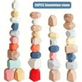 thumbnail image 1 of 36pcs Wooden Sorting Stacking Stones, Toys For Kids Learning Montessori Toys,, 1 of 4