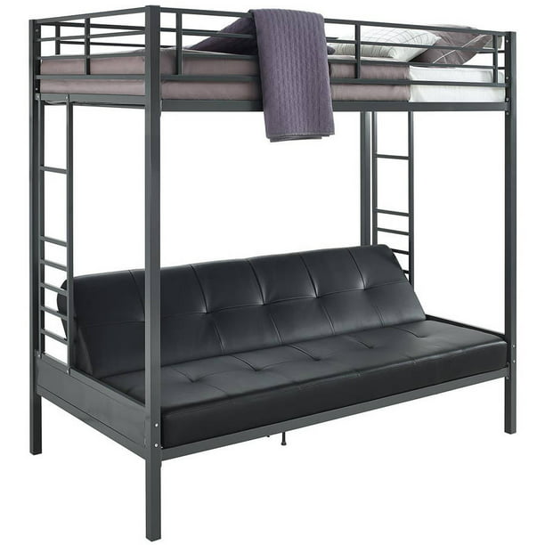 Dhp Jasper Premium Twin Over Futon Bunk, Bunk Beds With Mattress Included
