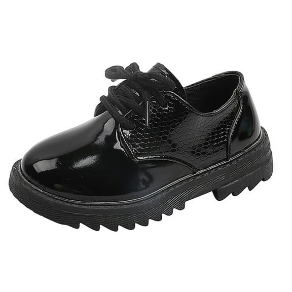 Cathalem Boys Dress Shoes Oxford Slip on Loafers 6 12 18 24 Months 2-10 Years (Black,8-9 Years)