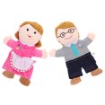 thumbnail image 3 of CIMAXIC hand puppets 2pcs Hand Puppet Mother And Father Cartoon Hand Puppet Kids Educational Toy,11.81"X9.84"X2.76", 3 of 5