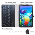 thumbnail image 3 of Labanema 10.1" LG G Pad 5 10.1 T600 Bluetooth Keyboard Case, PU Leather Folio Stand Protective Case, Cover for 10.1" LG G Pad 5 10.1 T600 (Black), 3 of 7