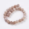 thumbnail image 2 of 1 strand Natural Sunstone Beads Strands Round 12mm Hole: 1mm 16pcs/strand 7.8 inch, 2 of 3
