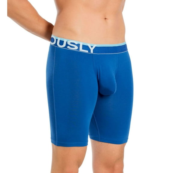 Men's Obviously B01-1A EveryMan AnatoMAX 9 Inch Boxer Brief (Blue L)