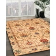 thumbnail image 3 of Ahgly Company Machine Washable Indoor Square Abstract Papaya Orange Area Rugs, 7' Square, 3 of 7