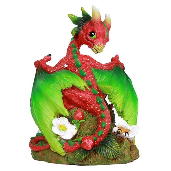 Pacific Giftware Statue de Dragon de Jardin de Fraises par Stanley Morrison pour Décoration Intérieure