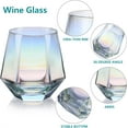 thumbnail image 5 of Stemless Wine Glass Set Of 4(10 Oz),Iridescent Glassware,Modern Rainbow Wine Glass For Serving White Wine, Red Wine, Cocktail, Whiskey, Bourbon, Cool Water, 5 of 6