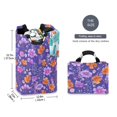 thumbnail image 2 of Yayeee Freestanding Laundry Hamper with Handle Collapsible Large Storage Basket for Clothes, Purple Wildflowers Pattern, 2 of 7
