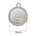 thumbnail image 5 of 50Pieces 16 Mm Round Blank Cabochon Tray Base Bezel Setting Single Loops Charms Pendant Bracelet Connector Findings, 5 of 8