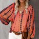 thumbnail image 2 of Blusa con Estampado Floral Nikou Cuello en V Manga Larga, 2 of 5