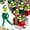 Green, variant on Christmas Plush Toy, Christmas Stuffed Figures Doll for Kids and Christmas Tree Home Decorations(Red+Green)