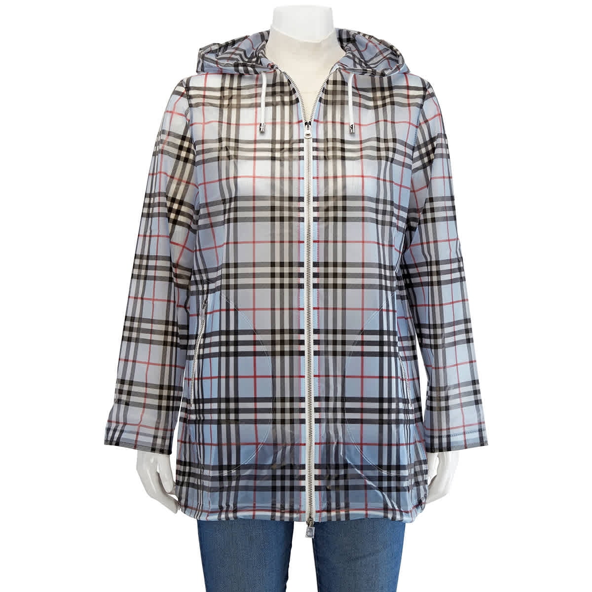 burberry plaid raincoat