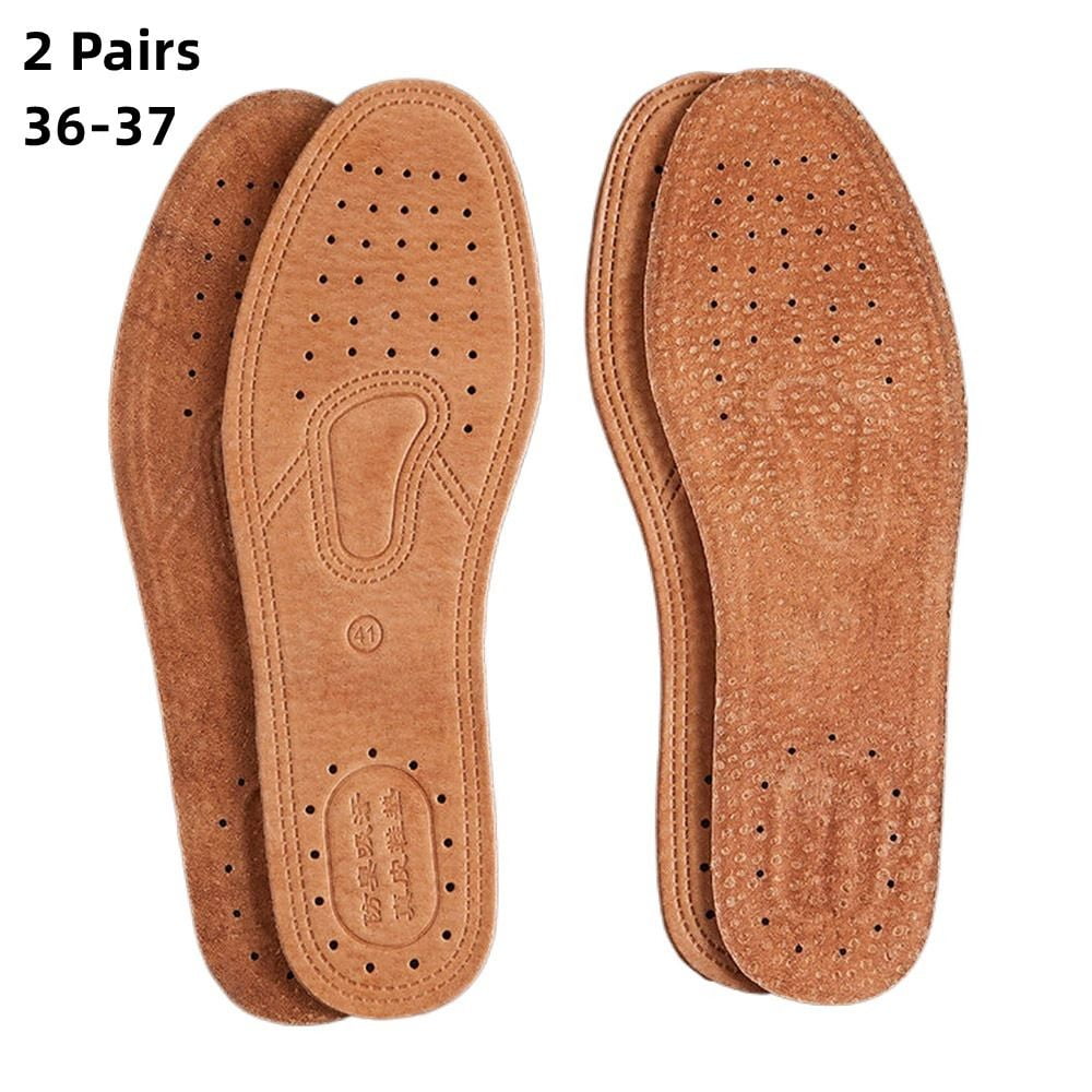 Replacement Ultra Thin Breathable Cowhide Leather Insole Inner Soles