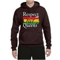 thumbnail image 2 of Wild Bobby Respect Our Queens Black Pride Unisex Graphic Hoodie Sweatshirt, Brown, X-Large, 2 of 5