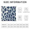 thumbnail image 5 of Navy Blue Cheetah Cushion Cover Tan Pillow Covers Leopard Print Pillowcase Animal Blue Home Decorative Pillows for Sofa Couch Housewarming Gift White Flax, 5 of 5