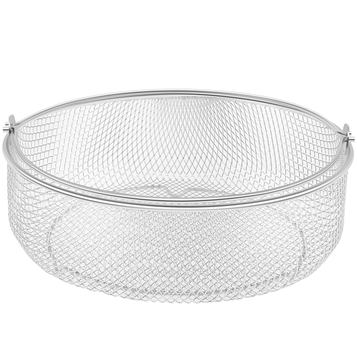 Mlfire Air Fryer Basket Steamer Basket 8.26 inch Stainless Steel Mesh Basket with Handle for Air Fryer Replacement Accessory Instant Pot, Oven