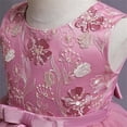 thumbnail image 7 of WPPGONE Girls Tiered Tulle Flower Girl Dress Sleeveless Floral Embroidery Ball Gown Elegant Princess Wedding Party Gown Luxury Pageant Dress Toddler Birthday Photoshoot Party Dresses, 7 of 7