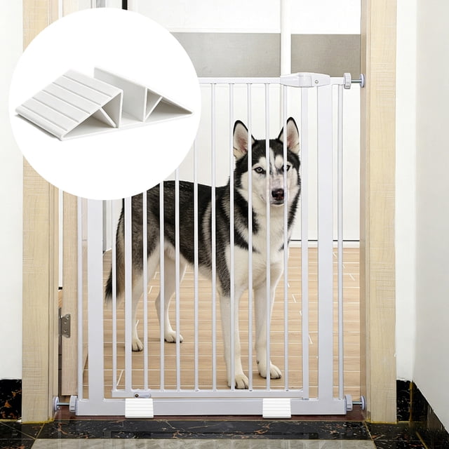 COM1950s Freestanding Pet Gate Stabilizer,Triangular Support Base for Enhanced Safety,Tool-Free Installation for Indoor Pet Gates and Fences