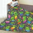 thumbnail image 6 of Pofeuu Cactus In Pots Print Ultra-Soft Micro Fleece Blanket,for Bed Or Sofa,All Season Throw Blankets Flannel Blanket-80"x60", 6 of 7