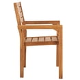 thumbnail image 5 of Safavieh Leon Wood Outdoor Dining Arm Chair - Set of 2, Natural, 5 of 12