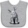 thumbnail image 3 of Inktastic Curious Rhinos Boys or Girls Baby Bib, 3 of 4