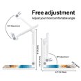 thumbnail image 3 of WIRESTER White Foldable Phone Stand for Desk, Adjustable Portable Cell Phone Holder for iPhone 17, 16, 15, 14 and Android Smartphones - Seashells On The Beach, 3 of 6
