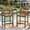 Brown, variant on Easthome 2-Piece Patio Bar Chair Set, Oversized Adirondack Pub Stools with 450lb Capacity for Deck, Backyard, Poolside & Outdoor Dining - Red