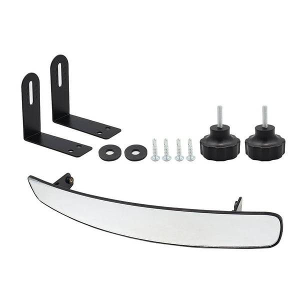 Espejo retrovisor negro para carrito de Golf, accesorios convexos para espejo de carrito de Golf, piezas de reparación, , espejo