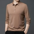 thumbnail image 2 of Mlzmgr Shirts for Men 1/4 Button Long Sleeve Golf Shirts Fitness Business Casual Work Shirts, 2 of 7