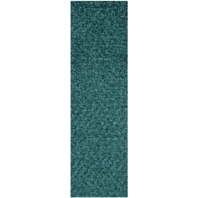 Commercial Indoor/Outdoor Teal Custom Size Runner 2' x 3' - Area Rug with Rubber Marine Backing for Patio, Porch, Deck, Boat, Basement or Garage with Premium Bound Polyester Edges