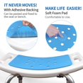 thumbnail image 5 of Bathroom Bath Chair Shower Stool Cushion Paste Anti-slip Warm Eva Blue Bath Tub Shower, 5 of 5
