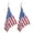 Flat Shape, variant on Patriotic Acrylic Dangle Drop Earrings, Red White Blue Star Strip Drop Earrings, Multi Shapes Usa Themed Jewelry For Women 4Th Of July Holiday Party Daily Outfit Decor(Star Shape-2.16")