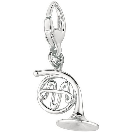 Women's Sterling Silver French Horn Clip-On Charm