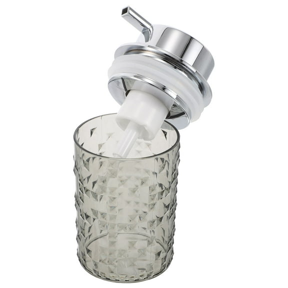 MLINS Clear Foaming Hand Soap Dispenser Refillable Bottle for Bathroom and Kitchen Glass Soap Dispenser with Pump