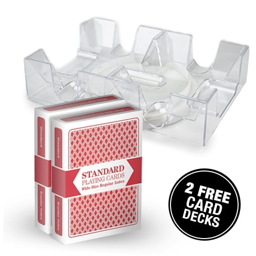 2 Deck Rotating Card Tray & 2 Free Decks of Bicycle Cards