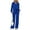 Royal Blue, variant on PRETTYGARDEN Women's 2 Piece Outfits Casual Lapel Half Zip Sweatshirts And Wide Leg Pants Tracksuit Sets