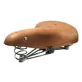 thumbnail image 1 of Classic Cycle Leather Saddle Seat With Spring Durable Comfort Brown With Rope, 1 of 7